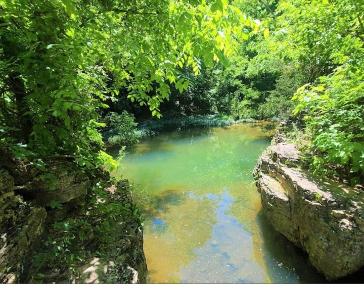 natural canyon in Arkansas