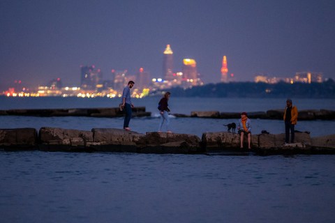 You'll Feel As Though You're Walking On Water As You Wander Across The Rocks At Huntington Beach In Ohio