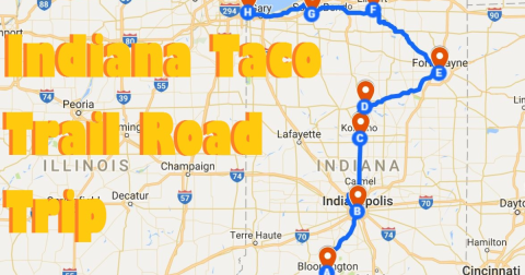 This Amazing Taco Trail In Indiana Takes You To 6 Tasty Restaurants