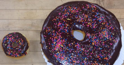 Marvel Over The Mega-Sized Donuts At Bay Country Bakery In Maryland