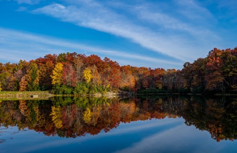 Famous For Its Gristmill, Babcock State Park In West Virginia Is Also Home To A Beautiful, Lesser Known Lake