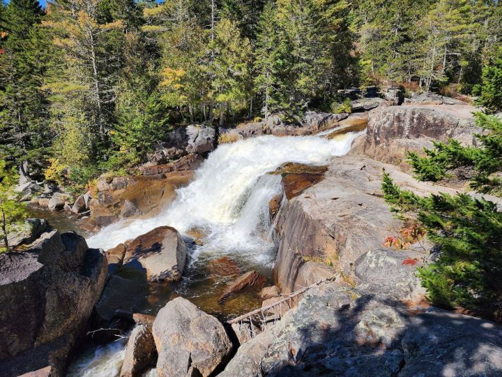 Little Niagara waterfalls in Maine