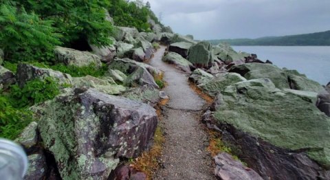 Only Accessible By Hike, This Natural Wonder In Wisconsin Rivals The Apostle Islands