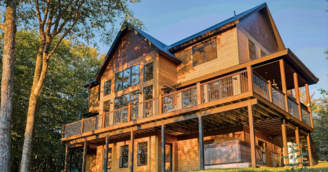 Soak In A Hot Tub Surrounded By Natural Beauty At This Epic Cabin In Maine