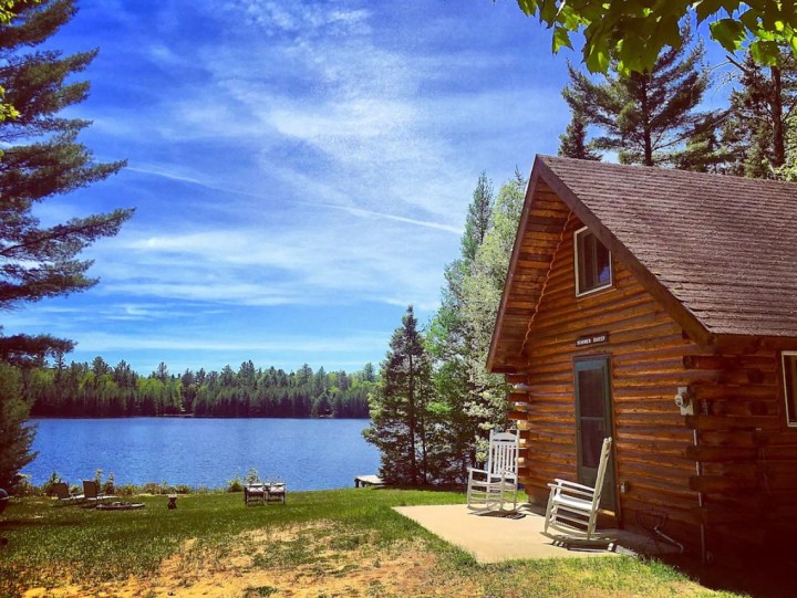 log cabin in michigan