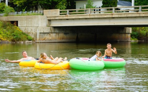 Take The Best Float Trip In Michigan This Summer On The Big Manistee River