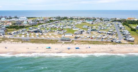 The Most Epic Resort Campground In North Carolina Is An Outdoor Playground With 3 Swimming Pools, Mini-Golf, a Jacuzzi And More