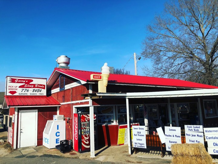 old-fashioned drive-in restaurant in Arkansas.