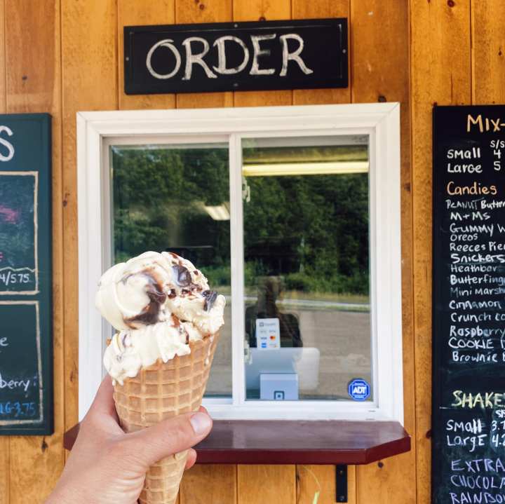 the ordering window of the log yard dairy bar