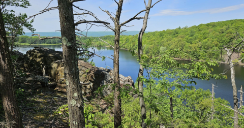 The Connecticut Trail With Woods, A Lake, And An Amazing Overlook You Just Can't Beat