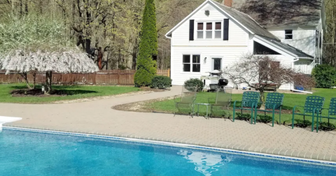 Soak In A Pool Surrounded By Natural Beauty At This Epic Connecticut Farmhouse