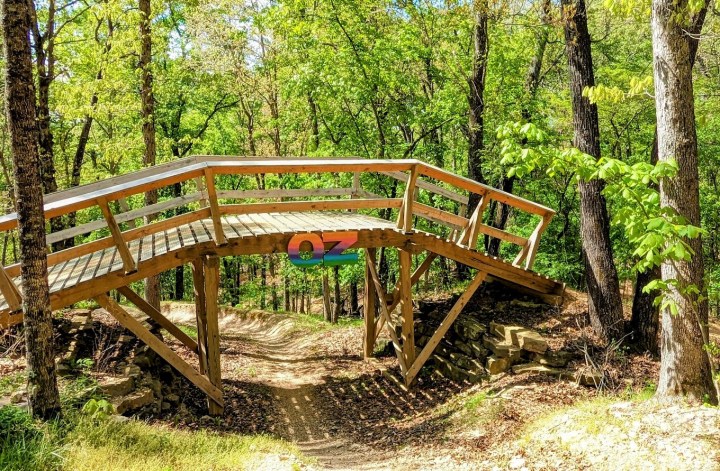 whimsical hiking trail in Arkansas