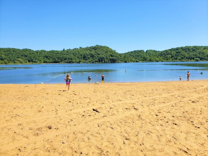 remote swimming hole in Wisconsin