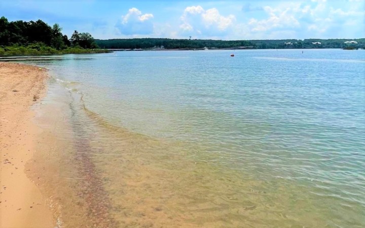 most pristine beach in Arkansas