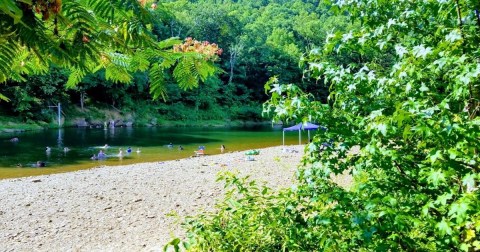 Long Pool Recreation Area In Arkansas Has Clear Waters That Rival The Caribbean