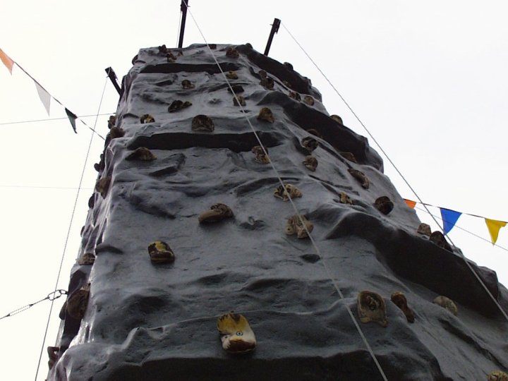 rock wall at wild acadia camping resort