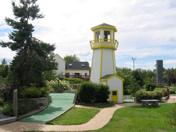 mini golf at wild acadia camping resort