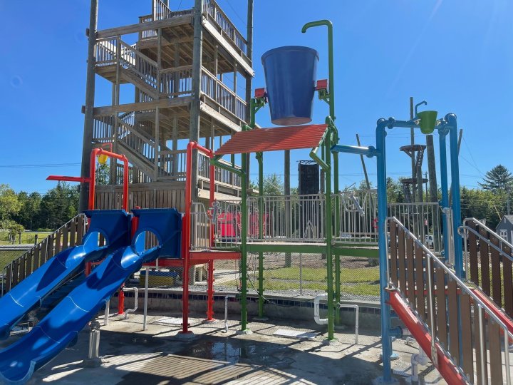 jungle gym at wild acadia camping resort