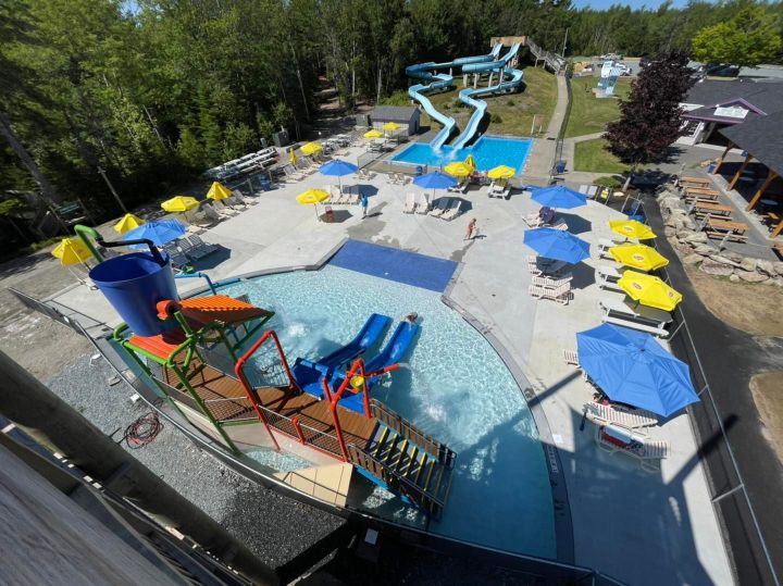 water park at wild acadia camping resort