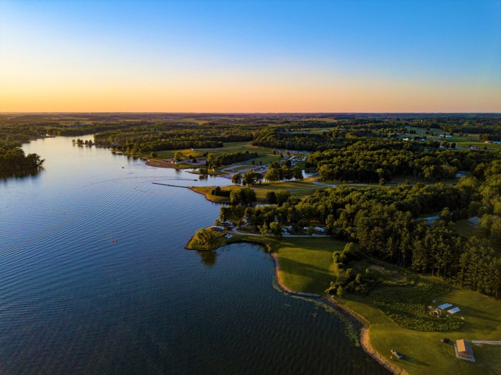 rural Indiana lake