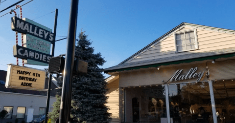 Celebrate Your Unbirthday With A Hot Fudge Sundae At This Alice In Wonderland Themed Candy Shop In Ohio