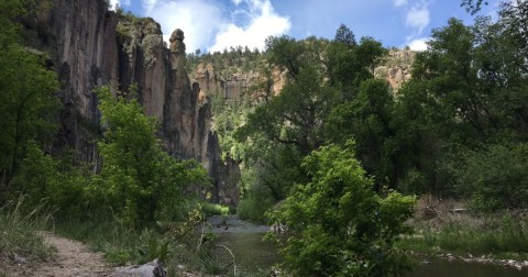 The New Mexico Trail With A River, Hot Springs, And Views You Just Can't Beat