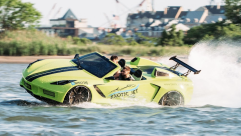 You Can Rent And Drive A Floating Corvette On The Water In Miami, Florida