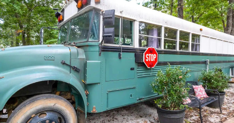 Indulge Your Inner Hippie At This School Bus Vacation Rental In Arkansas