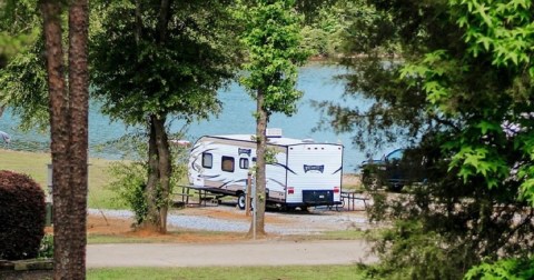 With A Splash Island Water Zone, Kid Zone, And Restaurant, This RV Campground In South Carolina Is A Dream Come True