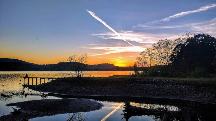 remote lake in Arkansas