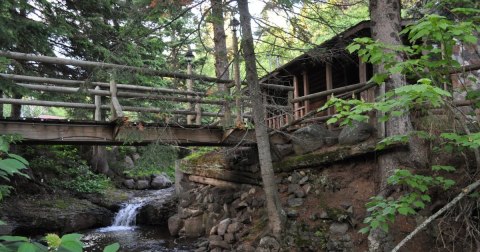 Escape From It All At A Cabin With Its Own Private Waterfall In Minnesota