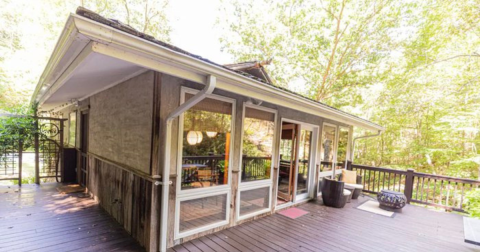 A Hidden Paradise In Virginia, This Airbnb Has Its Very Own Private Waterfall