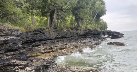 Explore This Secret Trail Around One Of The Only Sea Caves In Wisconsin