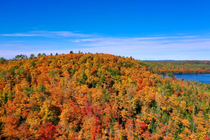 Brilliant fall colors on the North Shore of Minnesota