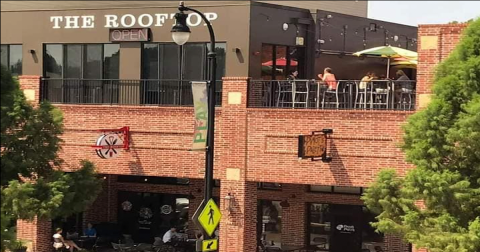 Look Out On The Beautiful Rose District When You Visit The Rooftop In Broken Arrow, Oklahoma