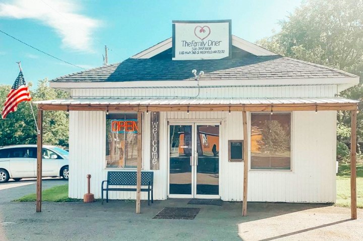 small-town diner in Arkansas