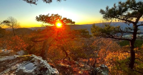 The 3-Mile Sam’s Loop Trail Leads Hikers To The Most Spectacular Fall Foliage In Arkansas