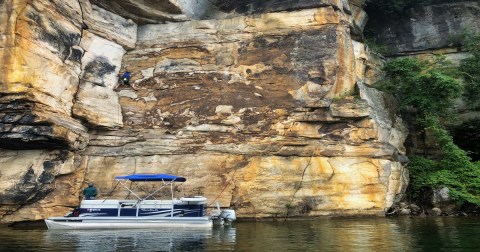 This West Virginia Lake Is Home To One Of The Most Unique Climbing Destinations In The State