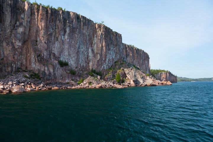 A cliff along Lake Superior's north shore.