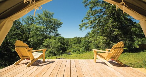 You'll Find A Luxury Glampground At Sam Houston Jones State Park In Louisiana, It's Ideal For Winter Snuggles And Relaxation