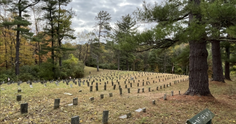 The Incredible Hike In Ohio That Leads To A Fascinating Abandoned Cemetery