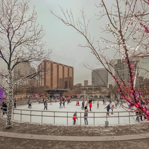 The Ice Skating Rink In Michigan Where You Can Skate Surrounded By Holiday Lights