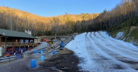 Bundle Up For A Thrilling Winter Adventure At The Incredible Snow Tubing Park In North Carolina