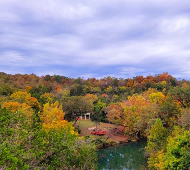 roadside overlook in Arkansas