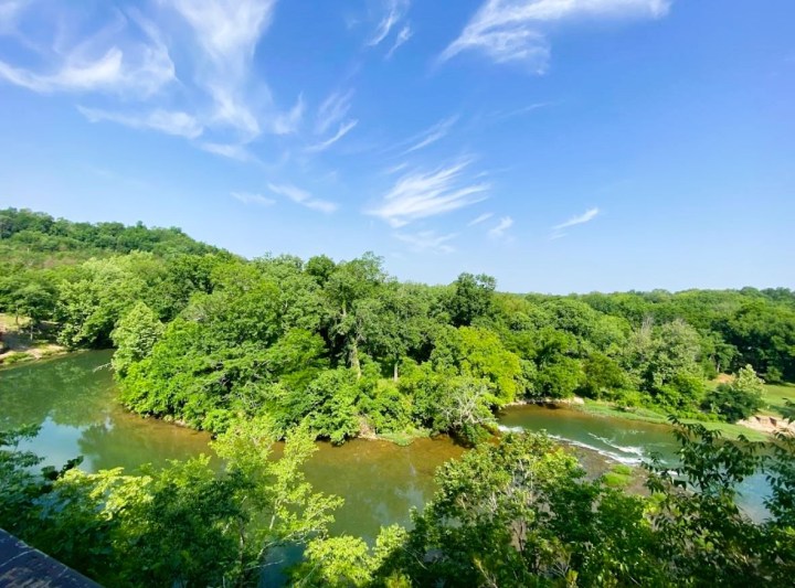 roadside overlook in Arkansas