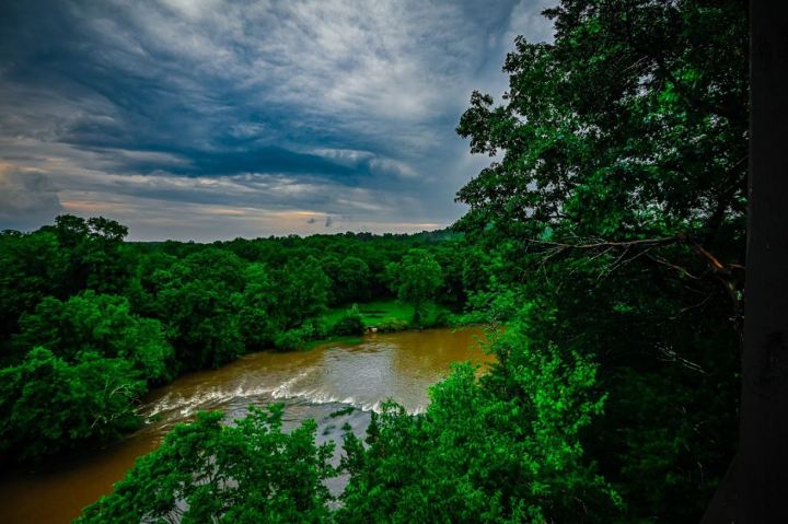 roadside overlook in Arkansas