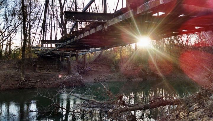 historic bridge in Arkansas