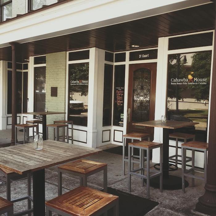 Exterior of Cahawba House in Montgomery, which some say has the best biscuits and gravy in Alabama