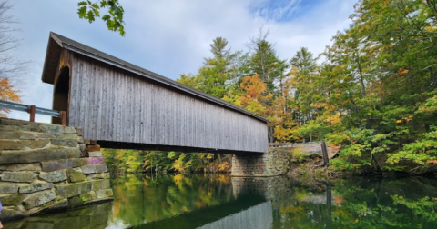 Crossing This Covered Bridge In Maine Is Like Walking Through History