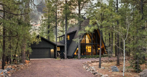 Book A Stay At A Gorgeous A-Frame Next To A National Forest In Arizona